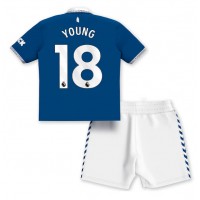 Dětský fotbalový dres Everton Ashley Young #18 2023-24 Domácí Krátký Rukáv (+ trenýrky)